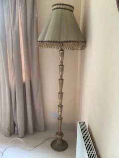 Brass standard lamp