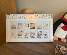 Baby first year frame