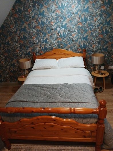 Wooden frame Double bed