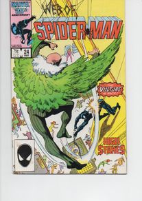Web Of Spider-man #24 High Stakes 1987 Marvel Copper Age Comic