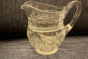 Vintage Clear Pressed Glass Milk/Cream Jug