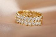 Crystal Gold Tone Ring