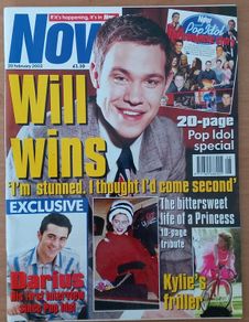 NOW Magazine - 20 Feb 2002 - Will YOUNG Wins / Darius Danesh Goodbye to Princess Margaret Rose