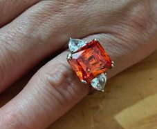 Sterling Silver Ring - Size L - Stamped for Silver (S58)
