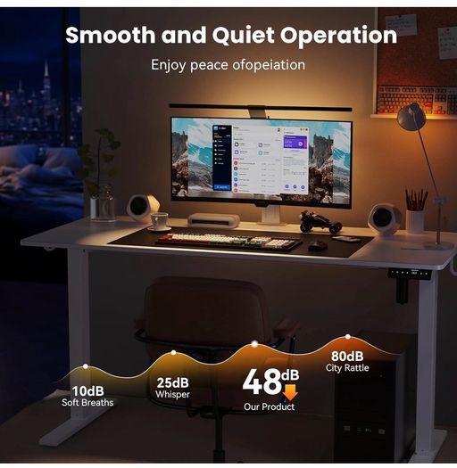 120 x 60 cm Standing Desk, Electric Height Adjusta