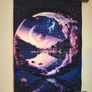 Handmade Diamond Painting  Moon Reflection Image 3