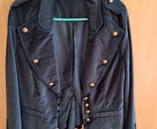 Atmosphere Velvet Military Style Jacket Size 12