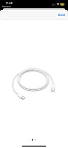 Original Apple charging cables