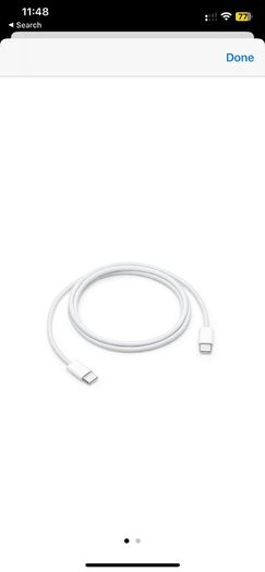 Original Apple charging cables