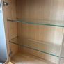 Light Oak Display Cabinet / Storage Unit with Glass Doors Image 5