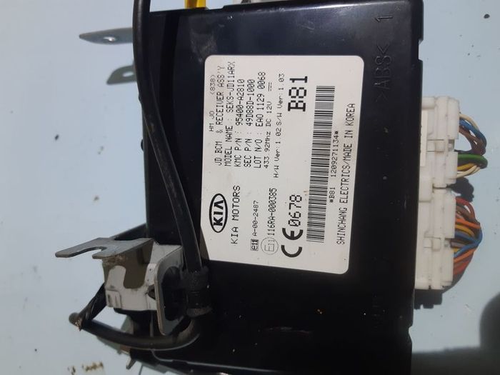 Kia Hyundai 2013 Body Comfort Module Unit Bcm 95400a62021