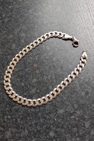 Mens Silver Chain Bracelet