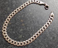 Mens Silver Chain Bracelet