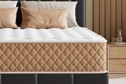 Double Mattresses 4FT6 Memory Foam Mattress, 7-Zone Pocket Sprung Double Bed Mattress with Soft Knitted Fabric, Medium Firm, Motion Isolation, Hybrid Mattress in a Box