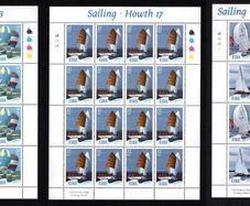 2001 Ireland Sailing (Ruffian, Howth, Sports boat & The Glen) Stamp Sheetlet Plate 1A1A1A1A Mint Never Hinged (MNH).
