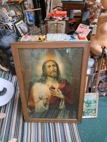 Edwardian Framed Religious Picture