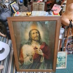 Edwardian Framed Religious Picture
