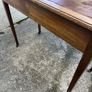 Maghoney wine leather desk with 2 drawers. Inlaid Image 9