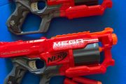 Two nerf cycloneshock mega guns