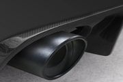 62mm Stainless Steel Exhaust Pipe Trim Car Tip Tail Muffler Tail Throat Black For Universal Auto Styling
