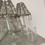 ShabbyChic Set of 2of each item 6items in total..Vintage crystal shades can be adjusted in height Image 6