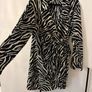 plus size zebra wrap dress Image 2
