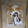 Framed Glass Painting of an Angel Image 2