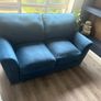Blue Velvet 2 Seater Sofa Image 3