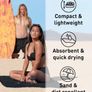 Microfibre towel - compact, ultra lightweight & quick dry - perfect for gym, travel & beach - swimming towels for sports, camping & hiking Image 2