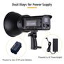 Andoer LED Video Light Studio Lamp 150W Daylight 5600K CRI93+ TCLI95+ 16000LM Dimmable Bowens Mount USB Port Remote Control Image 6