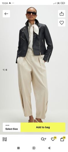 River island Black Faux leather Biker Jacket.