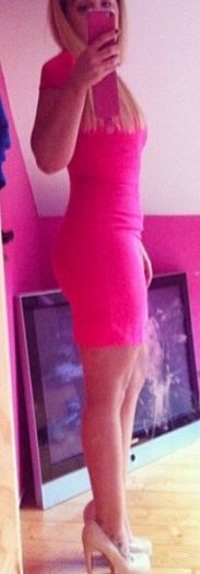 Ladies pink mini dress