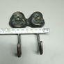 Vintage Chinese-Style Brass/Bronze Double Wall Hook Image 3