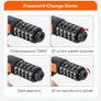 2 pack Bike Locks Heavy Duty High Security Bike Cable Lock with Passcode Unlock Weather Resistant Resettable Bicycle Combination Cycle Lock for E Bike Mountain Bike Ski Gate Image 7