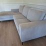 Grey Fabric Corner Sofa with Chaise (Harvey Norman) Image 5