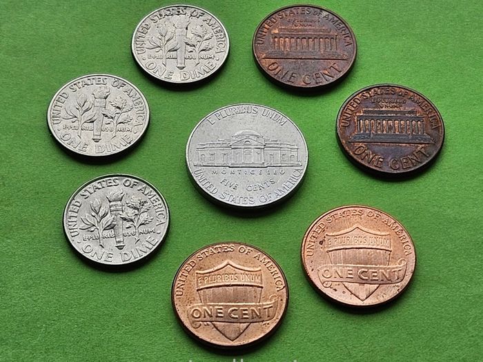 USA Coins mixed years.
