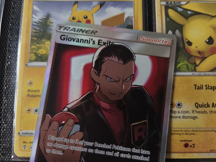 Giovanni's Exile ! Ultra Rare ! from Hidden Fates Set ! 2019 ! Pokemon Card !
