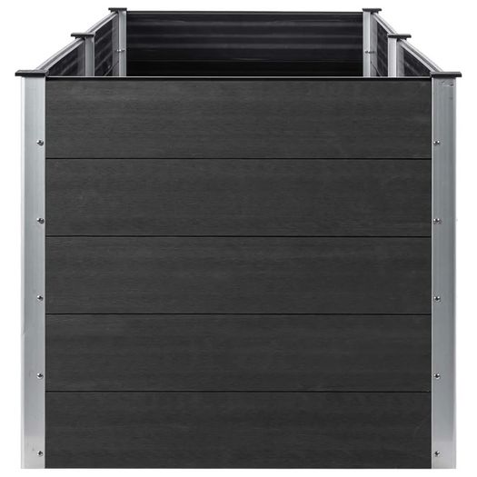 Garden Raised Bed 300x50x91 cm WPC Grey