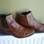Brown Leather Chelsea Ladies Boots.  Side Zip. Colour Saddle Brown. Brand Ellen Blake.  Size Uk 6 / Eu 39.   In Very Good Condition. Quality Leather Image 6