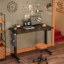 Electric Standing Desk Height Adjustable Standing Desk Sit Stand Desk Stand Up Desk with Headphone Hook 100x60cm Desktop (FREE SHIPPING) Image 3