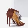 NEW Zara Tri-color Sandals Shoes With Fringe 39eur 6uk Image 2