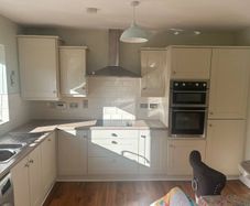 Cream Kitchen and Appliances