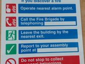 Fire Action Sign