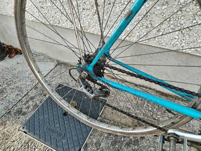 Vintage Racing Bike From The 80's - Five Speed Bicycle With Double Cog To Make Ten Speed Racer