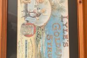 Framed Lyle's Golden Syrup Print - Vintage Victorian Kitchen Advert - Abram Lyle &amp; Sons