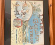 Framed Lyle's Golden Syrup Print - Vintage Victorian Kitchen Advert - Abram Lyle & Sons