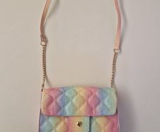 H&M Kids Quilted Rainbow Glitter Shoulder Bag