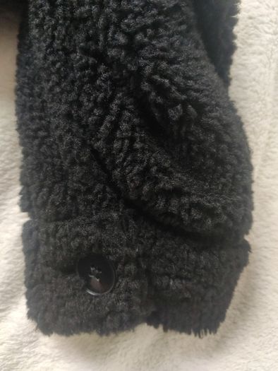 Bershka Black Teddy Fleece Jacket Size L