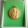 Vintage Gold Plated Pope John Paul II and Queen of Poland Our Lady Image 6
