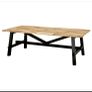 Beautiful large  Acacia wooden Ikea Dining Table Image 2